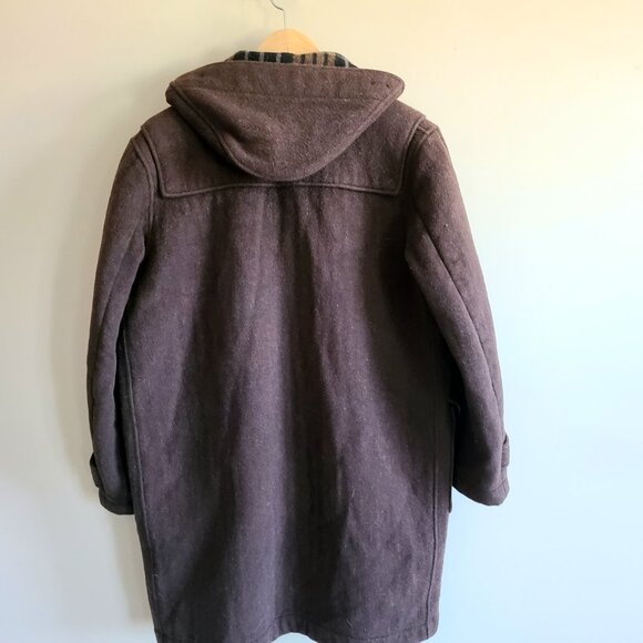 Vintage Original English brown duffle woman wool coat with hood by Gloverall. - Picture 2 of 9